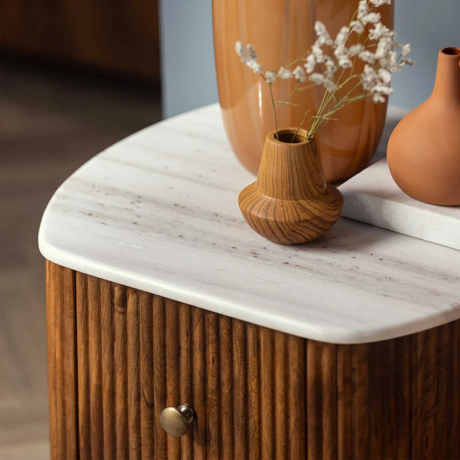 Tasso 2 Drawer Bedside Table, Wood | Barker & Stonehouse 3