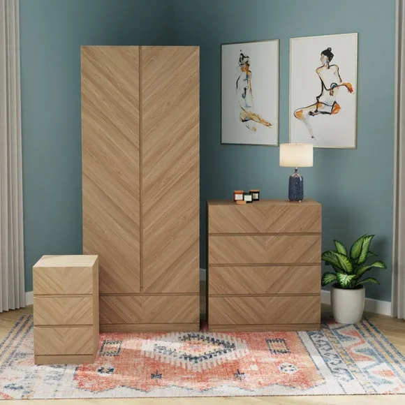Taranto 3 Piece Bedroom Furniture Set 1