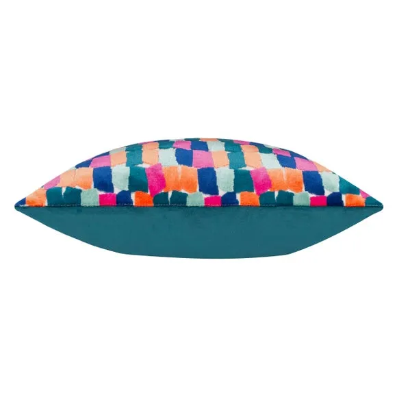 Furn. Metro Blocks Velvet Square Cushion 4