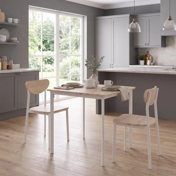 Riley Dining Table with 2 Dining Chairs