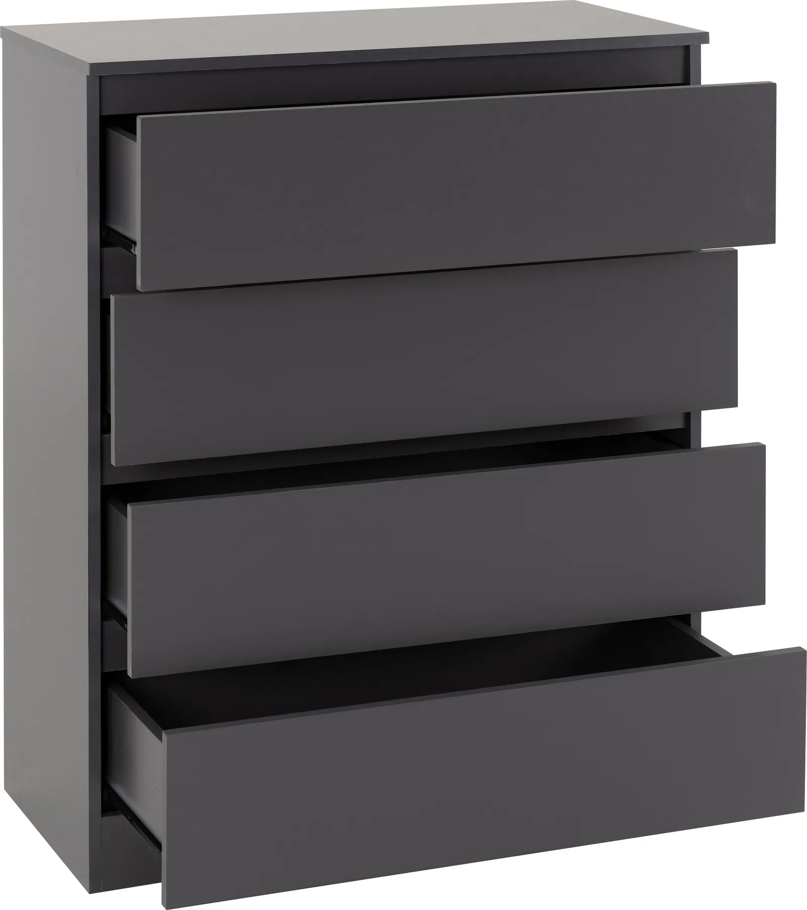 Seconique Malvern 4 Drawer Chest in Grey 4