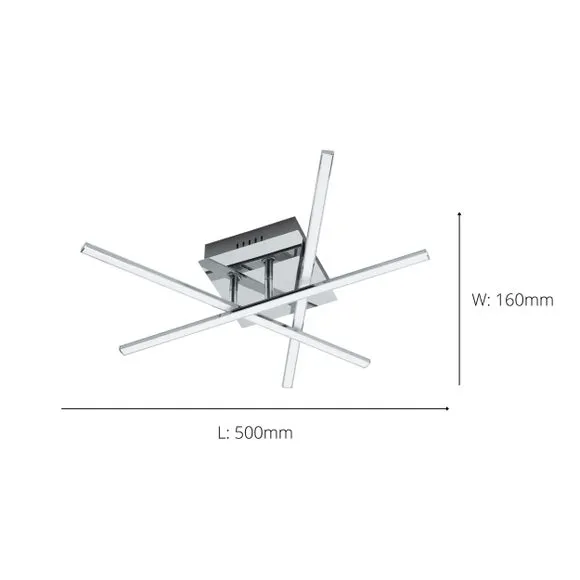 EGLO Lasana Modern 3 Light LED Ceiling Light 3