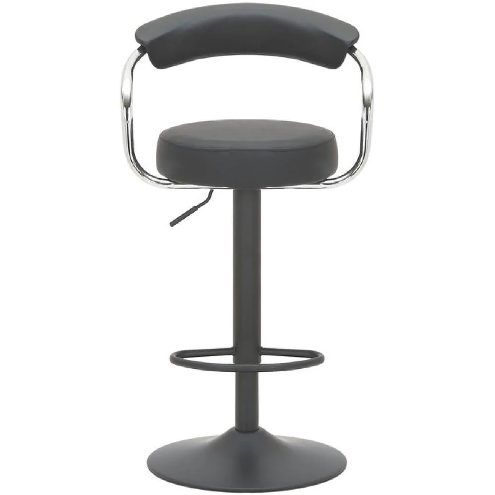 netfurniture Lazio Matt Black Bar Stool Black 4