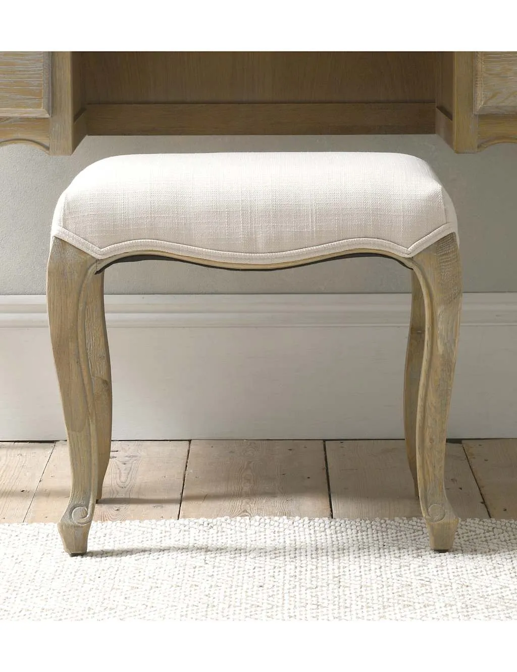Cotswold Company Camille Dressing Table Stool Natural