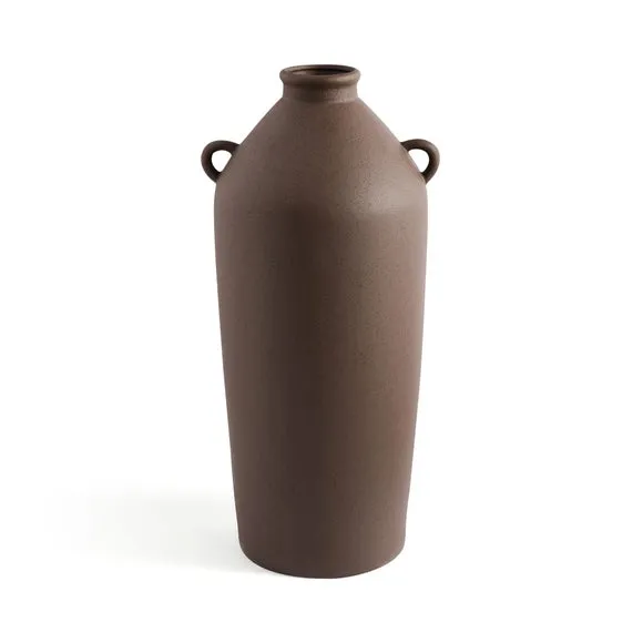 Tall Stone Bottle Vase with Handles 3