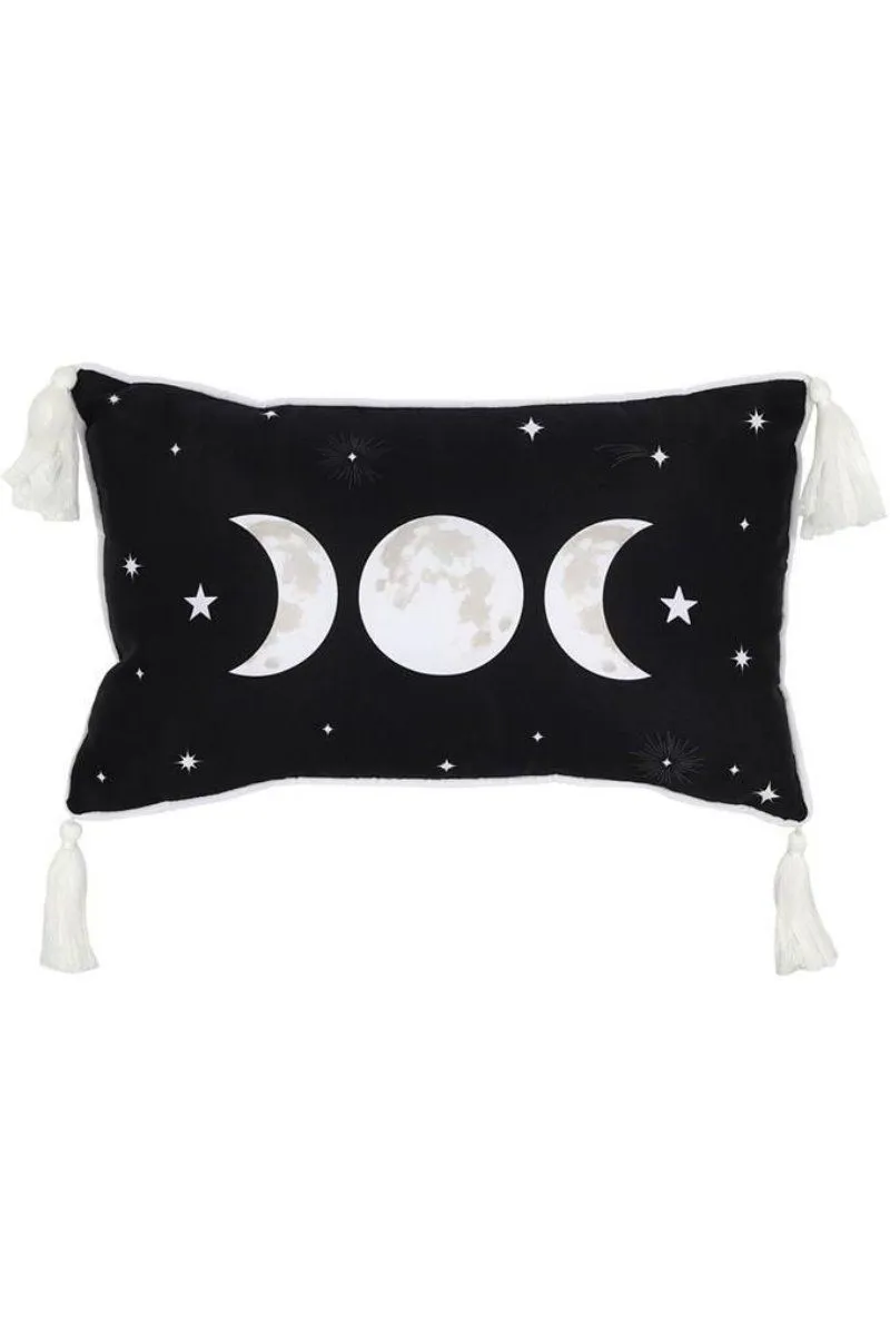 KDMD Rectangular Triple Moon Cushion in Black