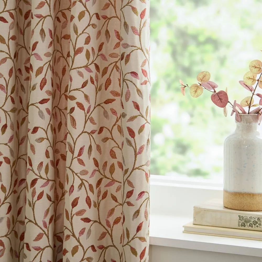 Voyage Maison Cervino Jacquard Pencil Pleat Curtain Pair in Beige 5