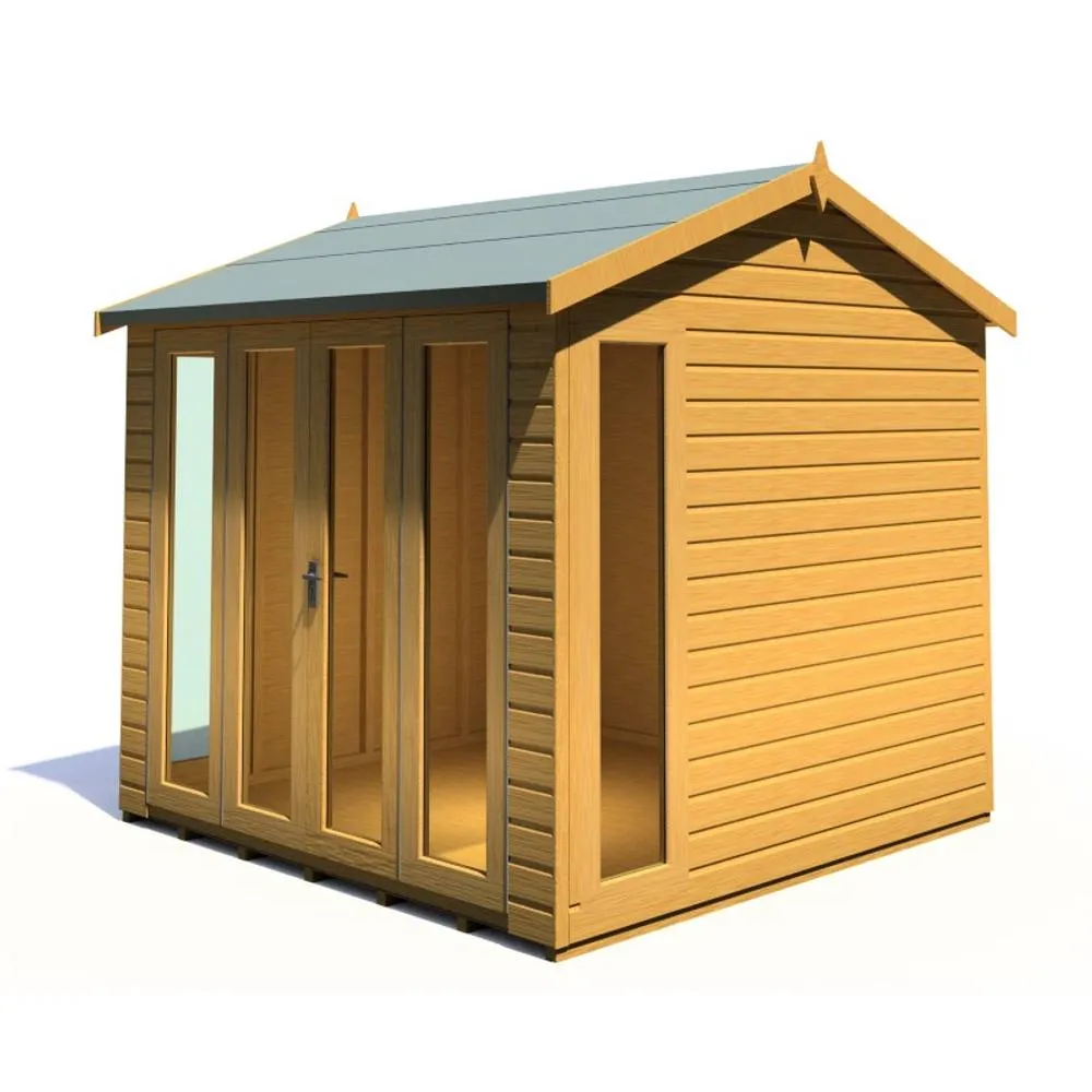 Shires Blenhiem 8 x 8 Feet Summerhouse - L259.4 x W253.4 x H246.2 cm in Light Brown 5