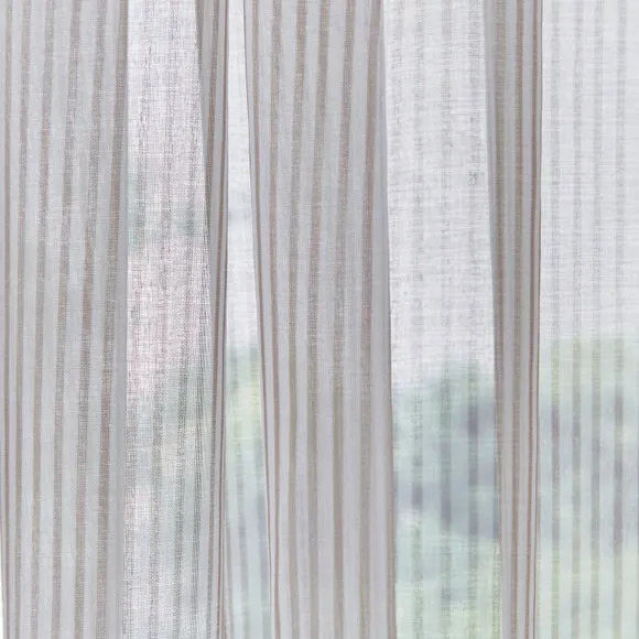 Ticking Stripe Slot Top Voile 3