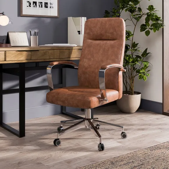 Alderton Faux Leather Office Chair 1