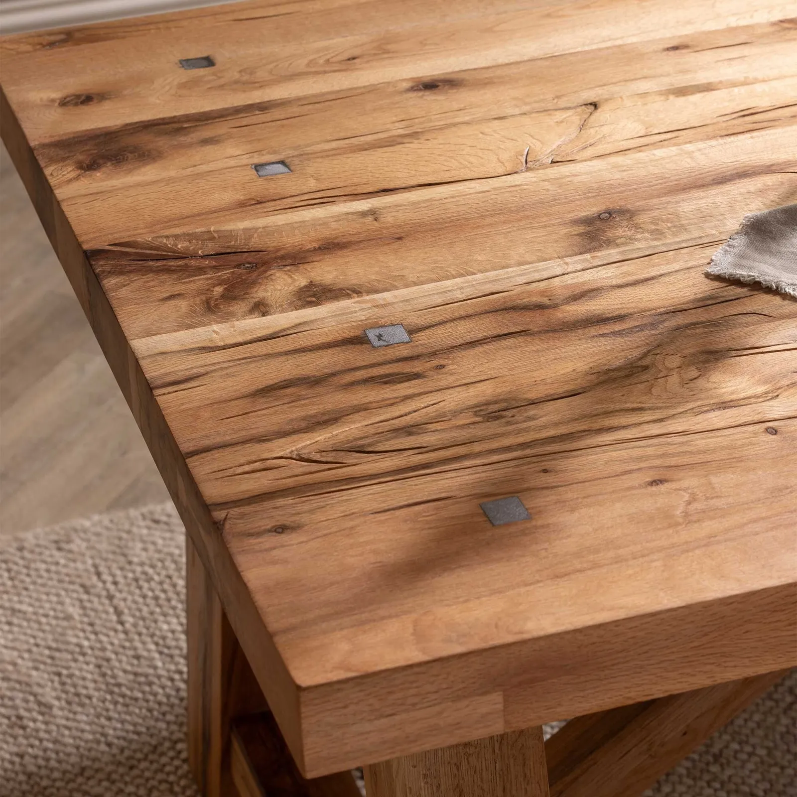 Pure Furniture Canterbury Dining Table 200Cm, Brown Oak | Barker & Stonehouse 4