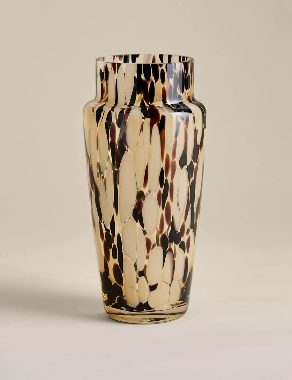 M&S Animal Confetti Vase Brown