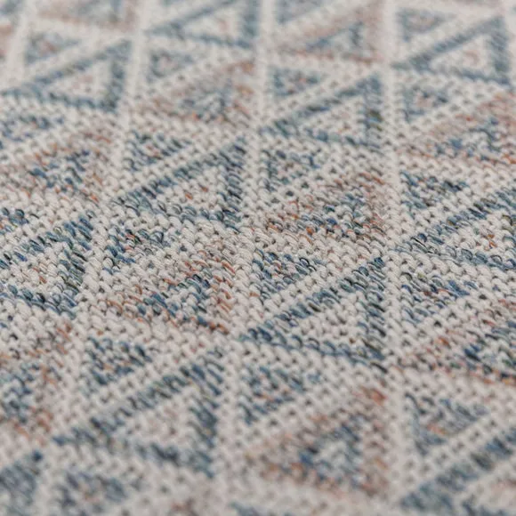 Geo Diamond Woven Washable Rug 2