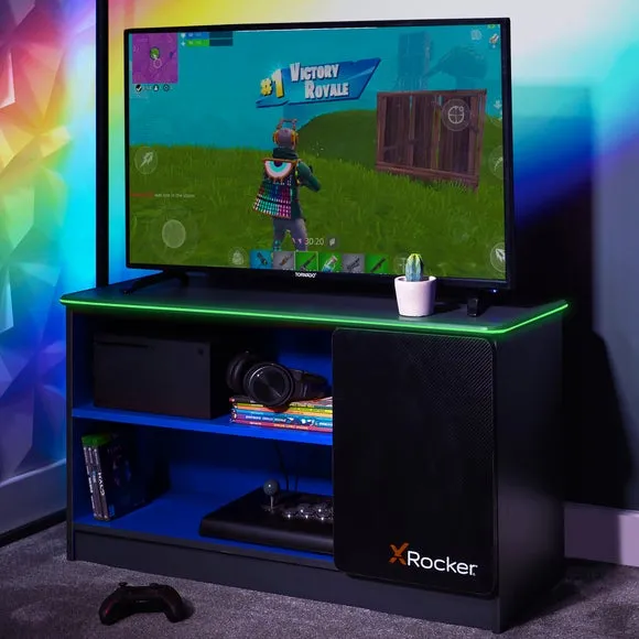 X Rocker Carbon Tek TV Media Cabinet with Neo Fibre LED for TVs up to 42"