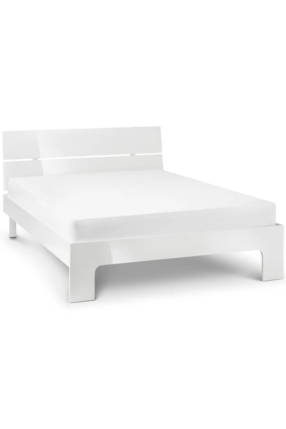 Julian Bowen Manhattan High Gloss Bed in White 4