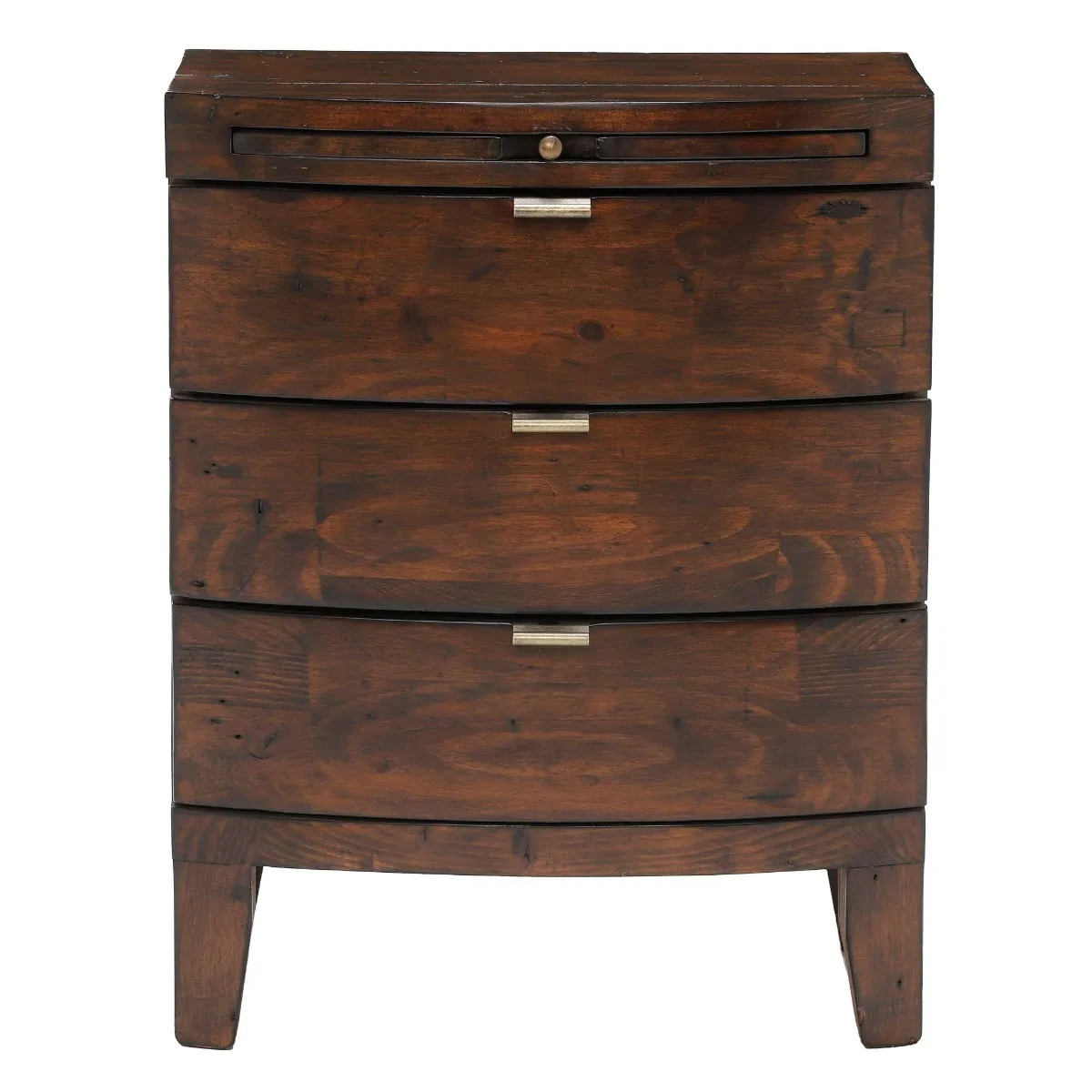 Navajos 3 Drawer Wide Bedside Table, Wood | Barker & Stonehouse 3