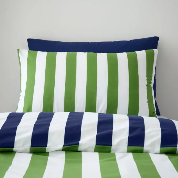 Bold Stripe Cotton Duvet Cover and Pillowcase Set 3