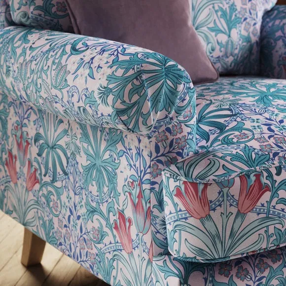 Jolene William Morris Woodland Weeds Print Velvet Snuggle Chair 4