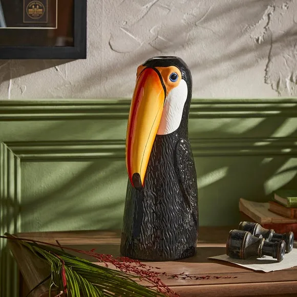 Toucan Ceramic Vase 3
