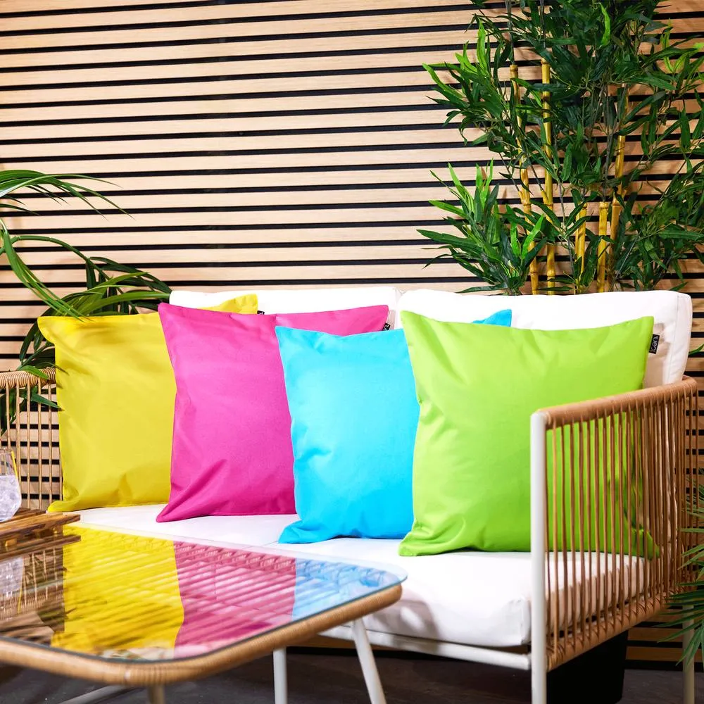 icon Indoor & Outdoor Waterproof Cushion, Multicoloured (4-Pack)