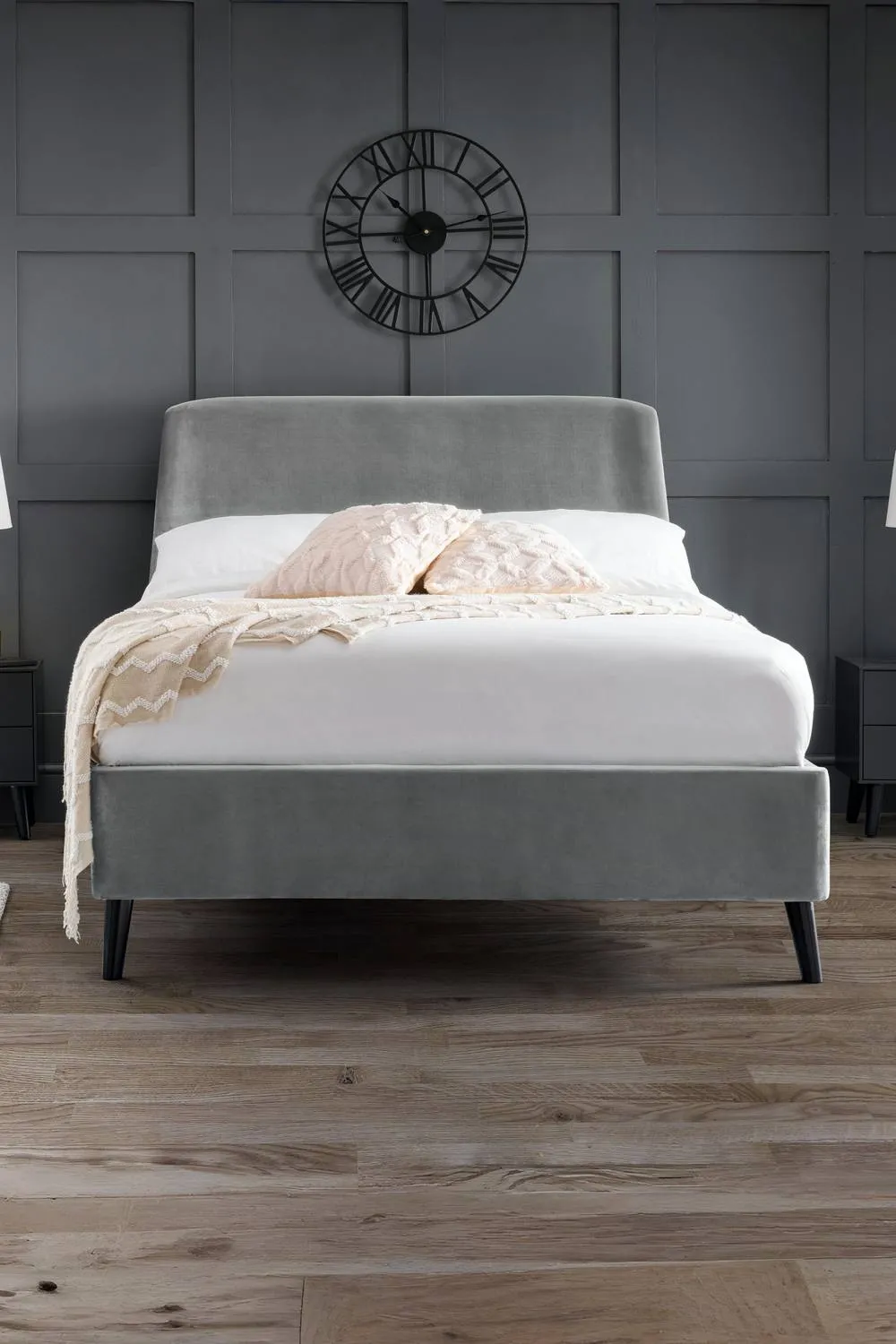 Julian Bowen Frida Upholstered Bed in Grey 1