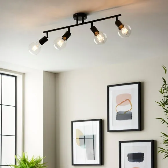 Elements Koppla 4 Light Semi Flush Spotlight Bar 3