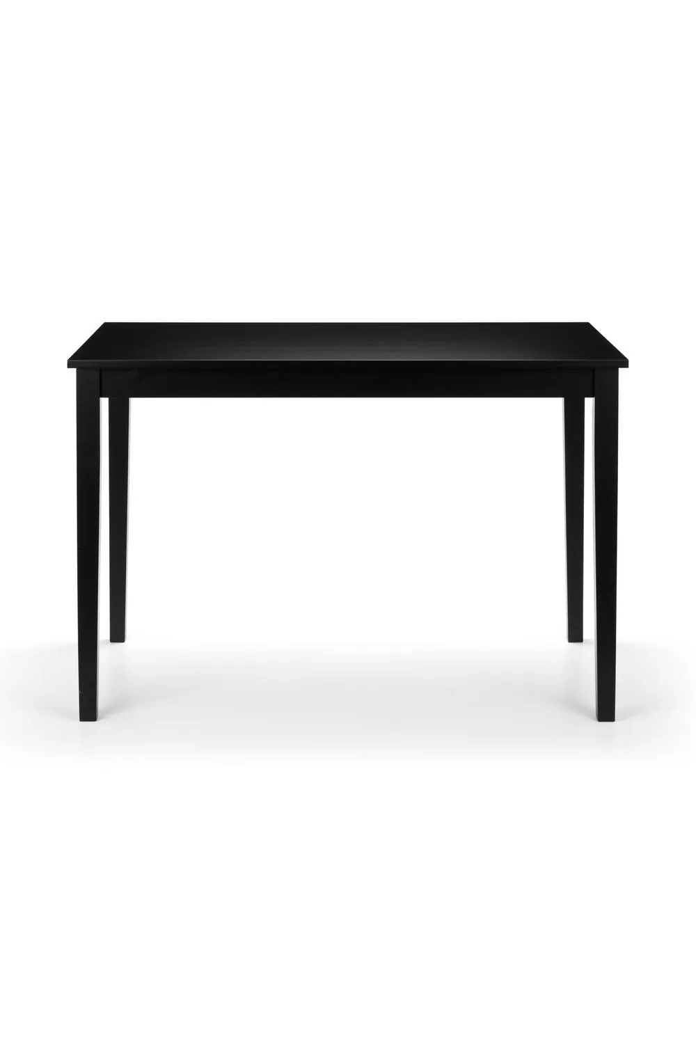 Julian Bowen Hudson Rectangular 4 Seater Dining Table in Black 4