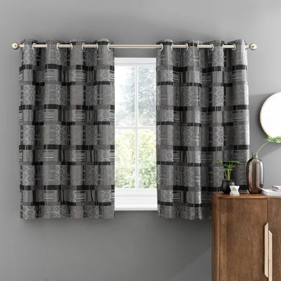 Prague Chenille Eyelet Curtains 6