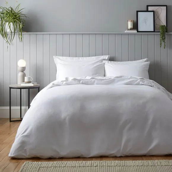 Soft & Cosy 100% Brushed Cotton Kingsize Standard Pillowcase Pair 2