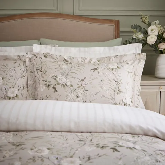 Dorma Birdsong 100% Cotton Sateen Duvet Cover & Pillowcase Set 4