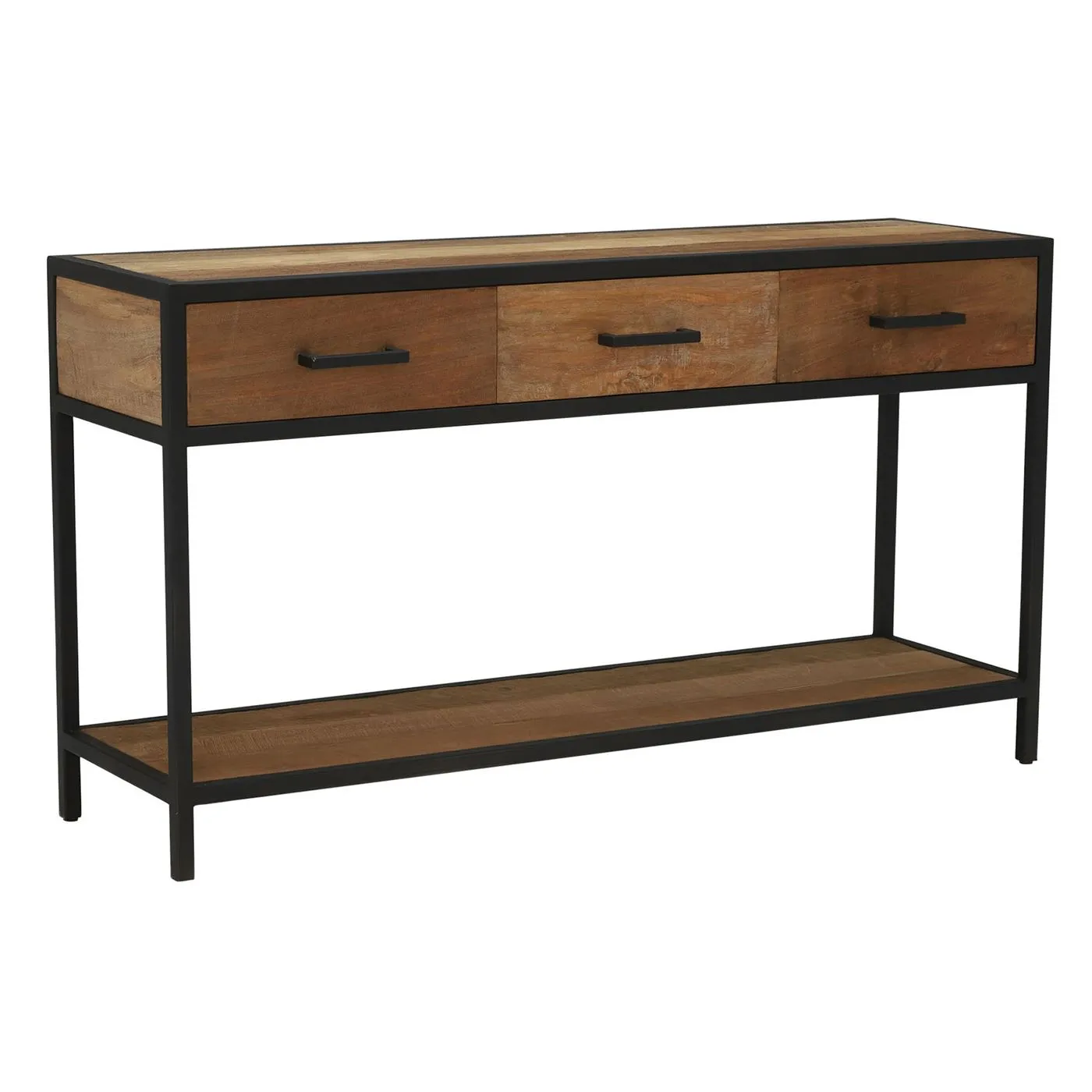 Segara 3 Drawer Console Table, Light Wood