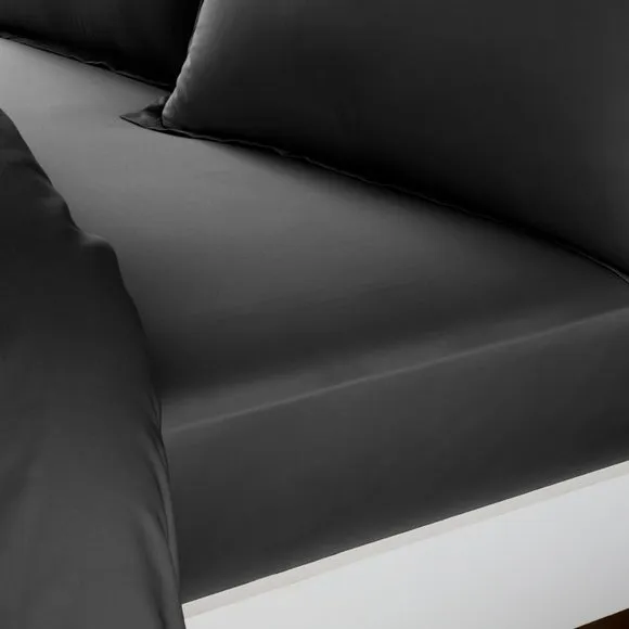 Hotel Cotton Sateen 400 Thread Count Grip Fitted Sheet 1