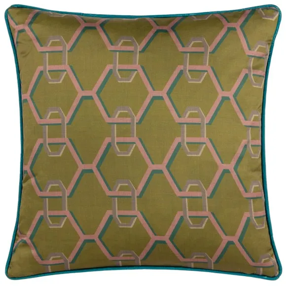 Paoletti Carnaby Chain Polyester Square Cushion 2