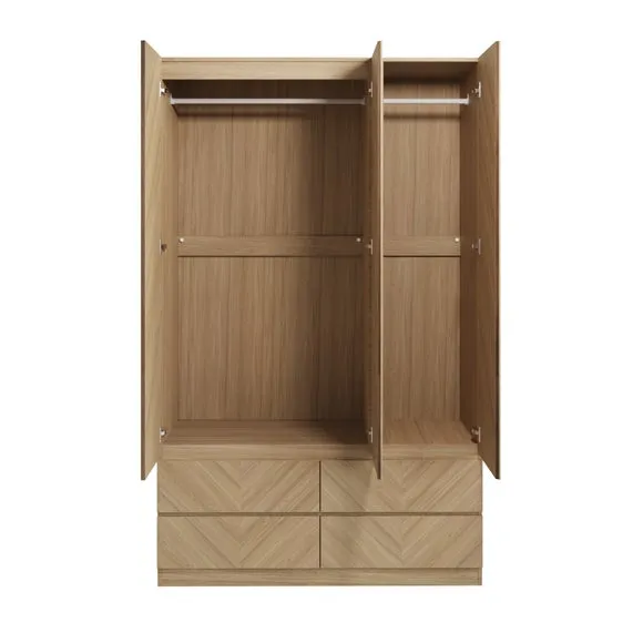 Taranto Triple 4 Drawer Wardrobe 3