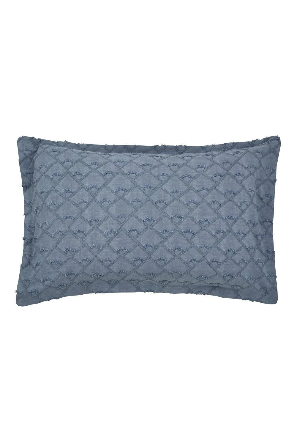 Nalu Nicole Scherzinger 'Kona' Cotton Oxford Pillowcase in Blue