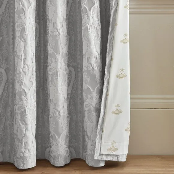 Dorma Vivana Damask Polycotton Blackout Eyelet Curtains 3