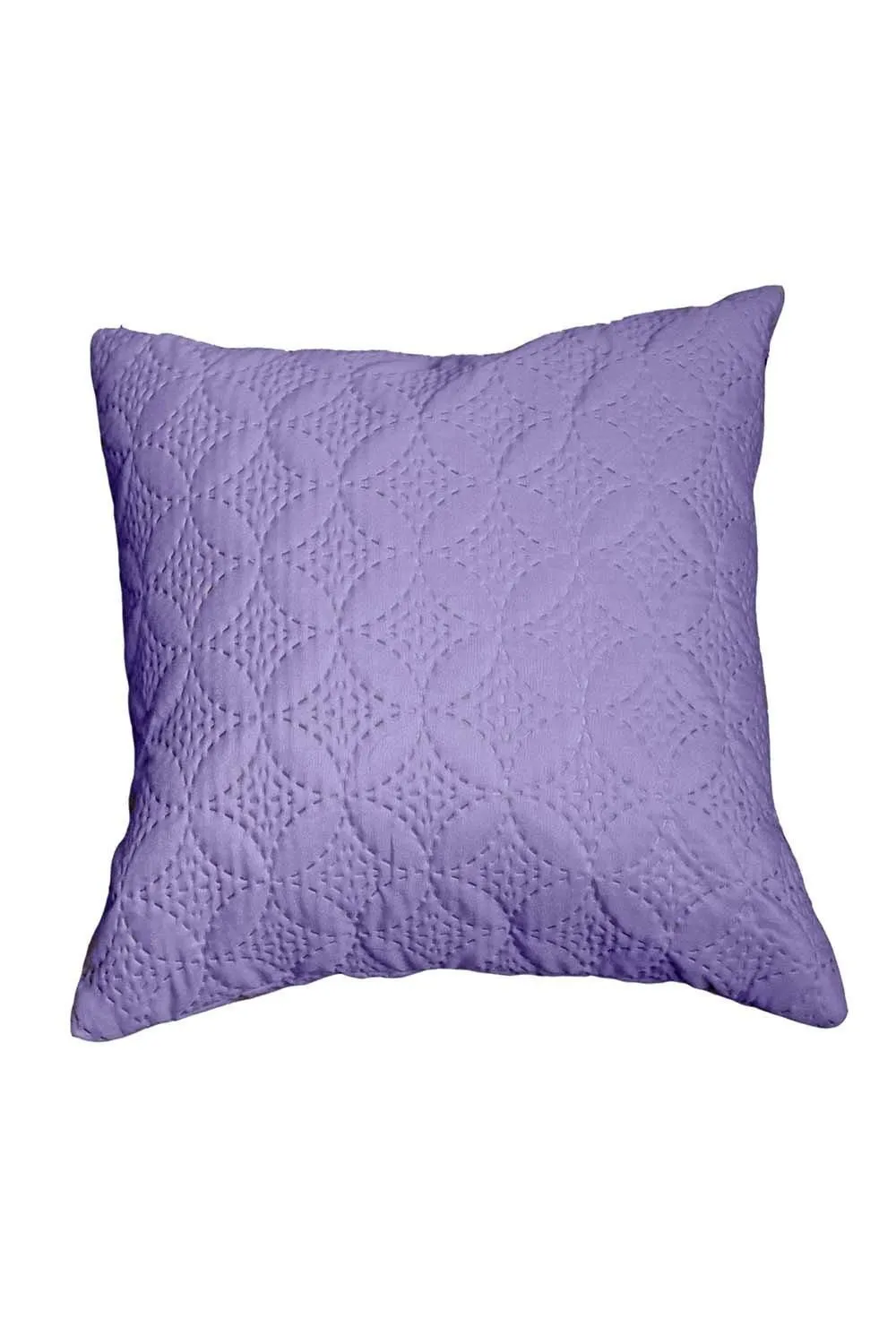 Homescapes Ultrasonic Quilted Embossed Cushion Cover in Mauve 1
