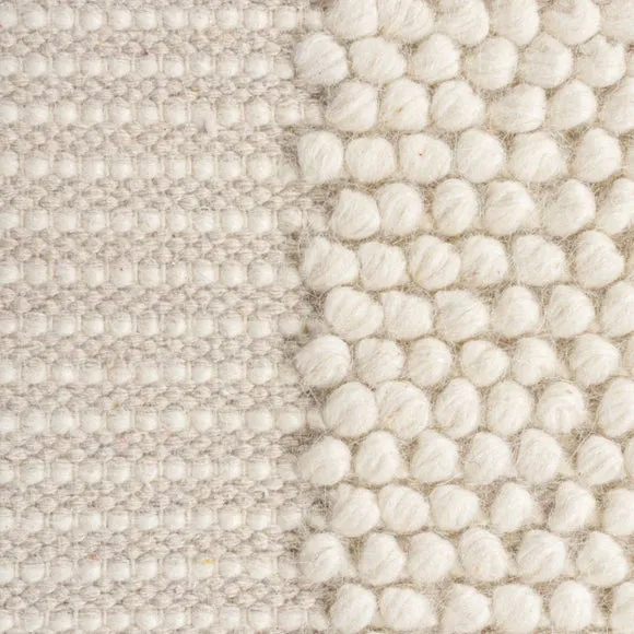 Pebble Wool Border Square Rug 2