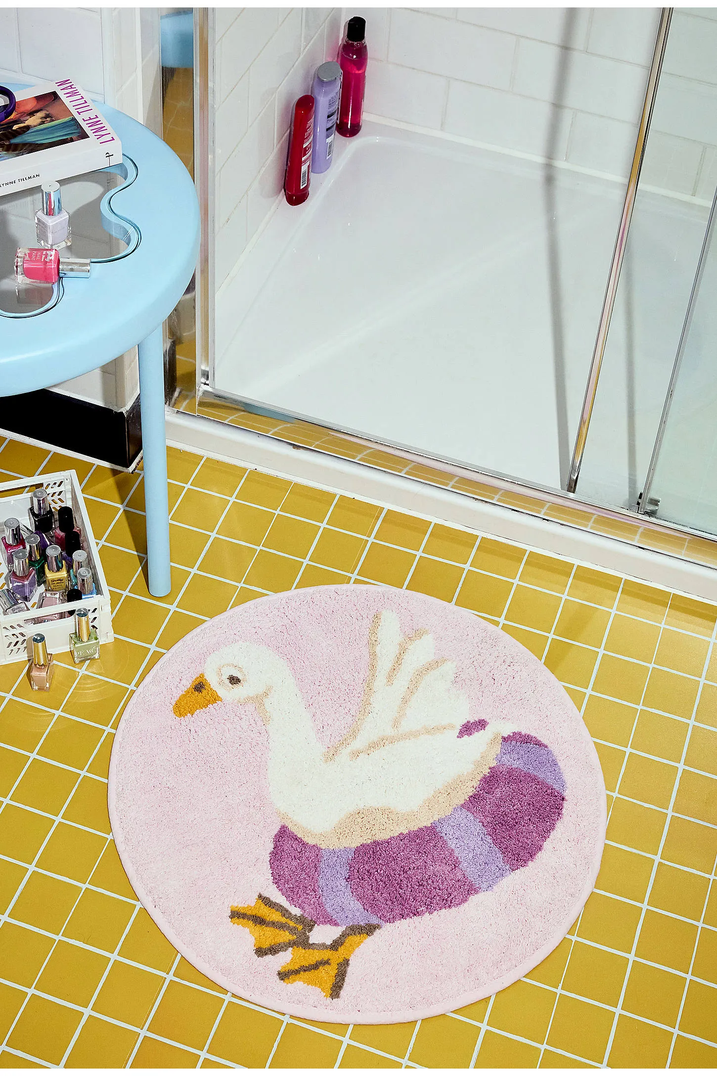 Silly Goose Bath Mat - Lilac