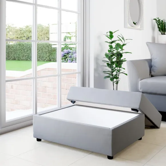 Rectangle Opulent Velvet Storage Footstool 2