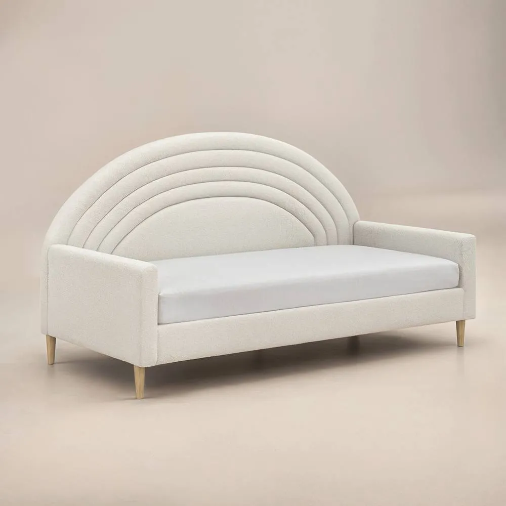 Flair Noa Rainbow Fabric Day Bed in Beige 4