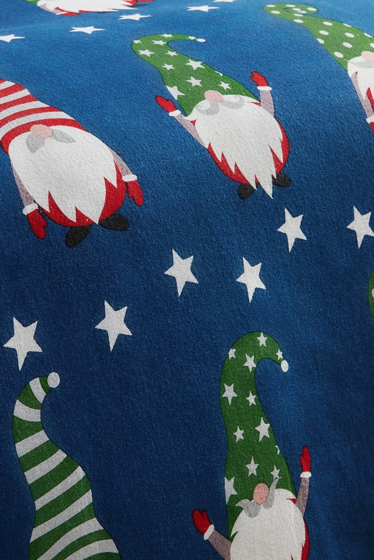 Fusion 'Gnome For Christmas' 100% Brushed Cotton Duvet Cover Set in Navy 5