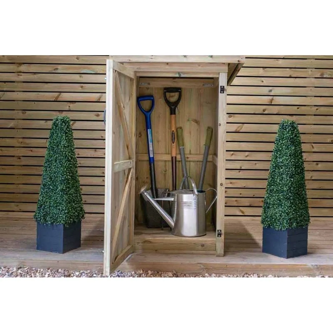 Buttercup Farm Gisburn Garden Store Small - Timber - L96 x W89 x H123 cm in Brown 4