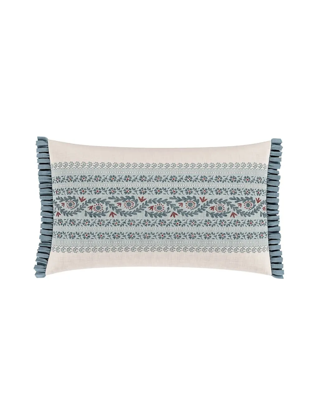 V&A Opulent Stripe Rectangle Cushion Cream Mix