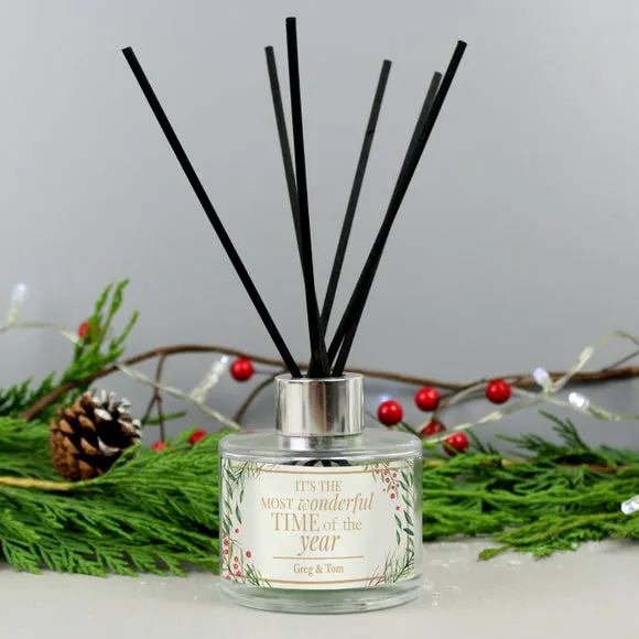 Personalised Wonderful Time of The Year Christmas Diffuser