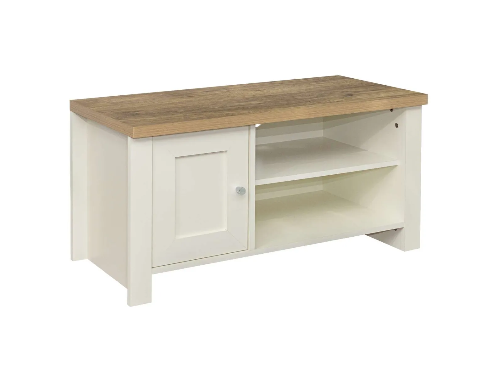 Birlea TV Unit Blue Oak Highgate Small Entertainment Navy Farmhouse Shabby Chic in Cream 3