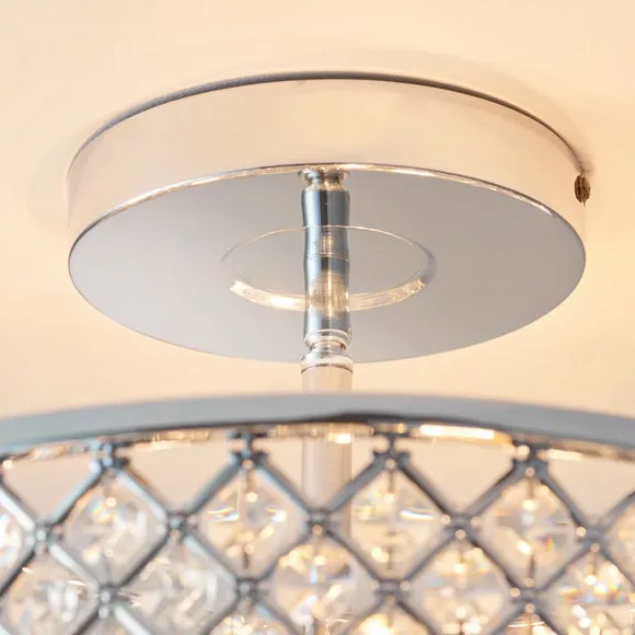 Vogue Hudson 3 Light Semi Flush Ceiling Light 5