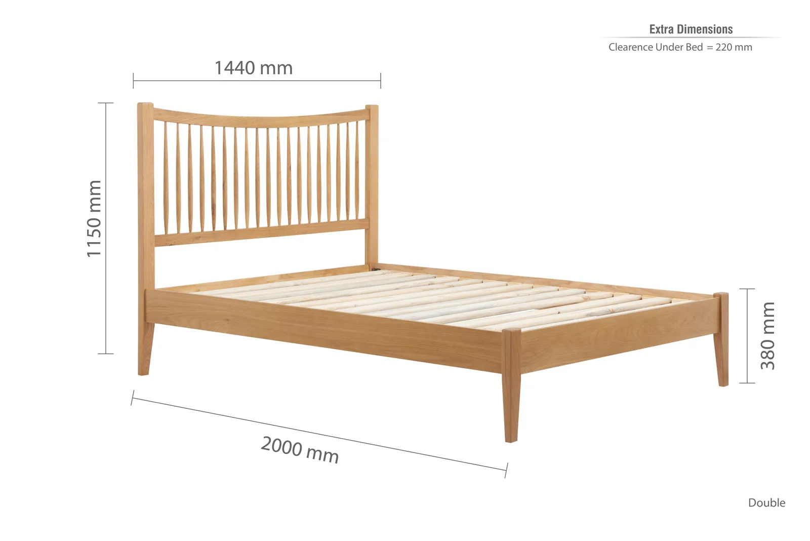 Birlea Berwick Bed in Light Brown 6