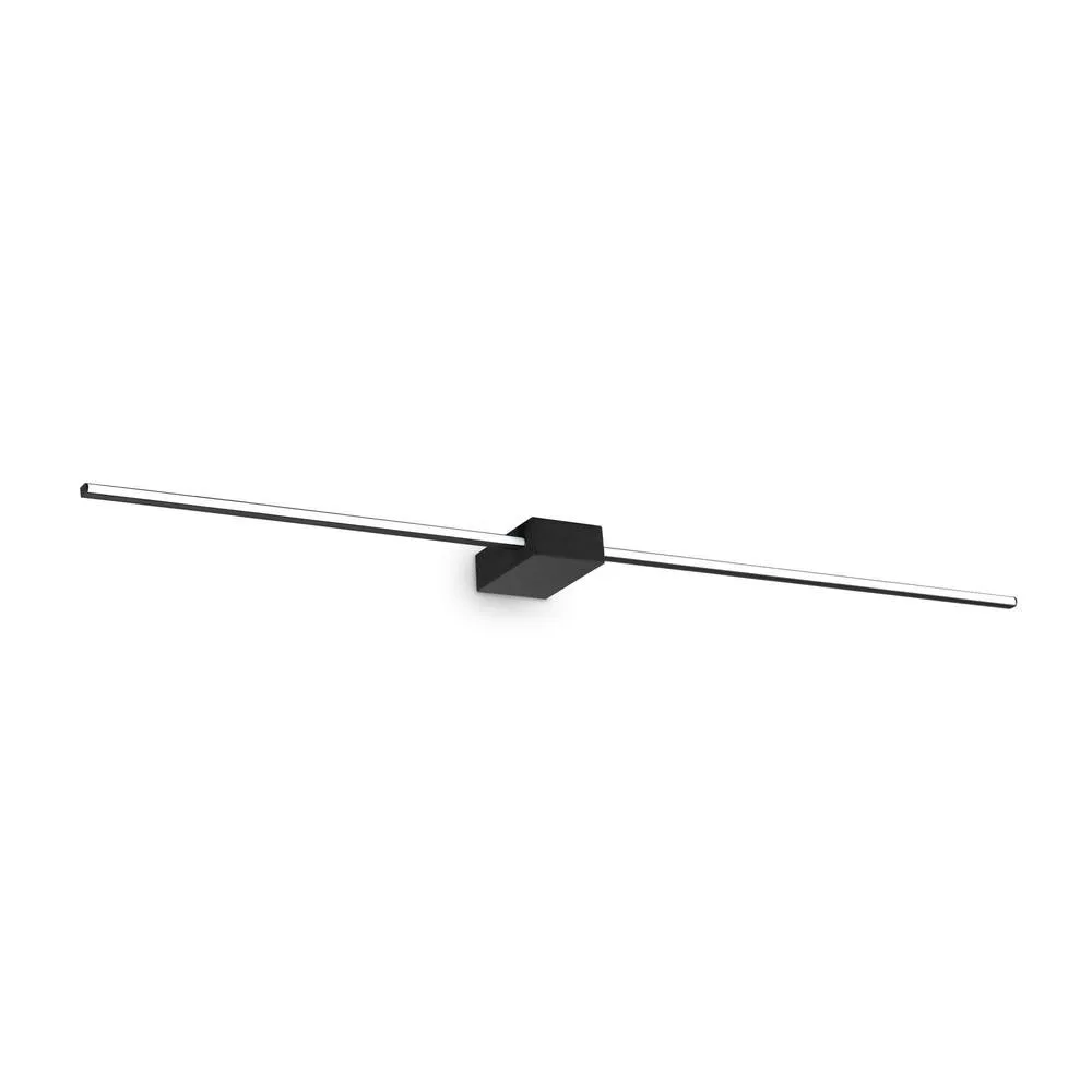 Netlighting Theo 2 Light Integrated LED Wall Lamp Black 1350Lm 3000K