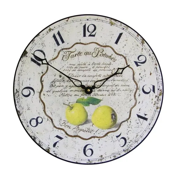 French Tarte Recipe Wall Clock 2